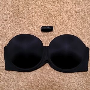 Calvin Klein black underwire bra, strap or strapless, 34C